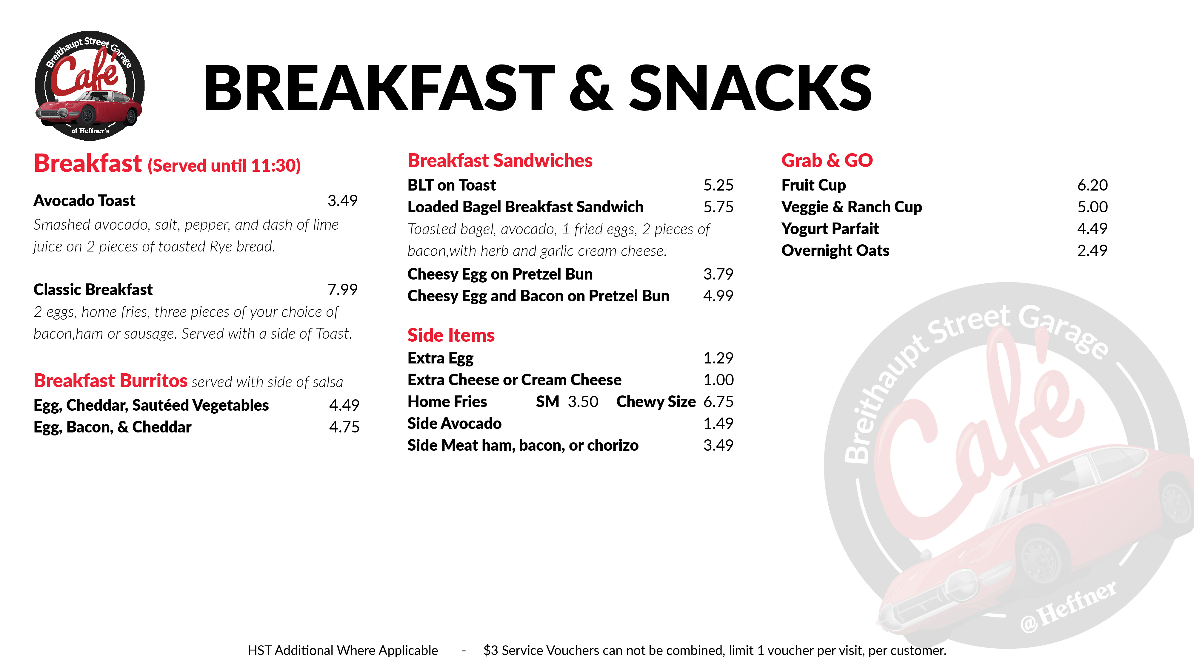 Breithaupt Street Garage Cafe at Heffner's - Heffner Toyota